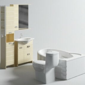 Coleção de eletrodomésticos de banheiro de modelos 3D Modelo 3D