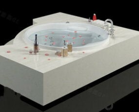 लक्ज़री बाथटब 3डी मॉडल