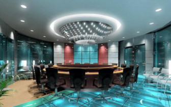 Luxusní interiér konferenční místnosti