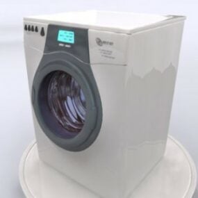 Πλυντήριο ρούχων Λευκό Χρώμα 3d μοντέλο