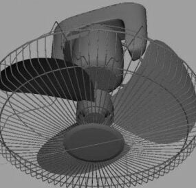 Model 3D wentylatora elektrycznego