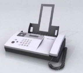 Fax Phone Fax Machine Copier 3d model