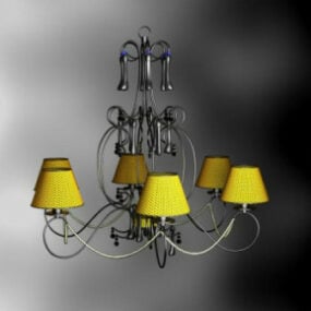Pastoral Style Braided Chandeliers 3d model