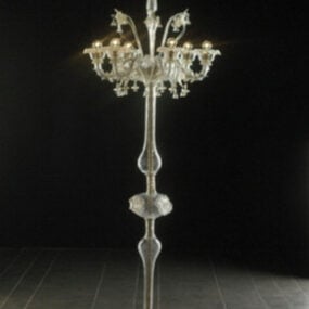 Krystall gulvlampe 3d modell