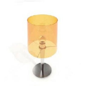 Petite lampe de table orange modèle 3D