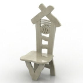 Δημιουργική μικρή καρέκλα τρισδιάστατο μοντέλο