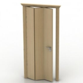 3д модель японской деревянной двери-ширмы