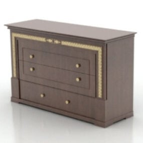 Solid Wood Drawer 3d-modell