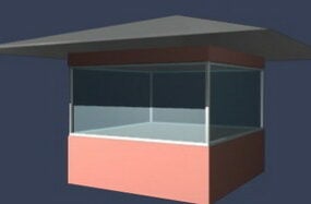 Of Security Booth 3d model