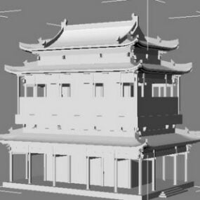 3D-Modell der antiken Architektur