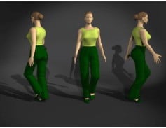 شخصية المرأة نموذج 3D