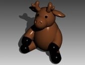 Cerf jouet animal modèle 3D