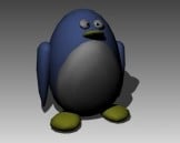 Model 3D pingwina marionetkowego