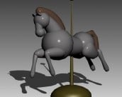 पशु कठपुतली घोड़ा 3डी मॉडल