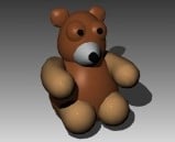 Animal Puppet Bear 3d model