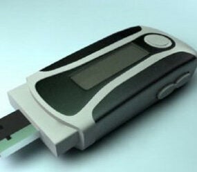 شريحة ذاكرة USB موديل ثلاثي الأبعاد