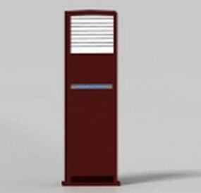 مكيف هواء من نوع خزانة الأجهزة المنزلية نموذج ثلاثي الأبعاد