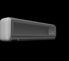 Weiße wandmontierte Split-Klimaanlage für Haushaltsgeräte, 3D-Modell