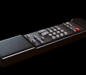 Control remoto de televisión modelo 3d