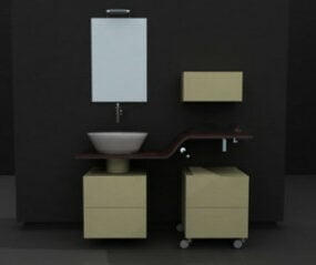 3д модель освежающей ванной комнаты