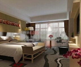 Szene Hotelzimmer Innenszene 3D-Modell