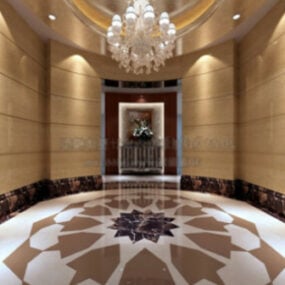 هتل Stairwell Interior Scene مدل سه بعدی