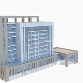 3д модель офисного здания
