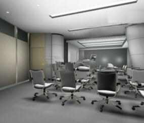 Corporate Boardroom Design Interior Scene 3D-Modell