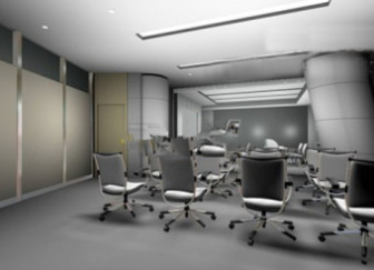 Sala de reuniões corporativa Design cena Interior