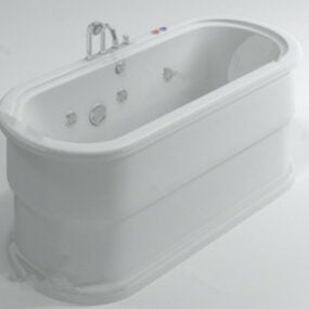Eenvoudig badkuip 3D-model