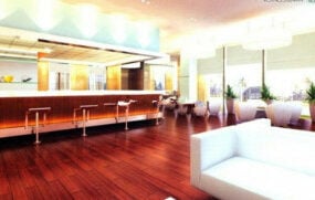 Restaurang Bar interiör scen 3d-modell
