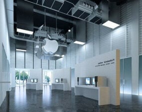Interior Scene Apple Store 3D-malli