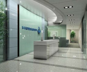 Interior Scene Corporate Lobby Design 3D-malli