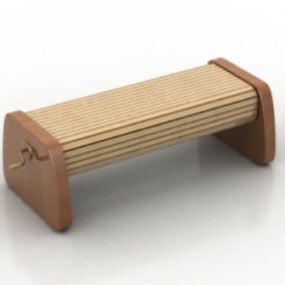 シンプルなベンチの3Dモデル