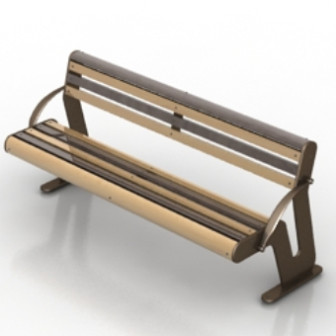 Wooden Park Bench Free