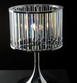 Krystall bordlampe 3d modell