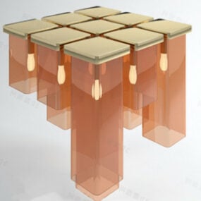 Nepravidelný 3D model stropní lampy