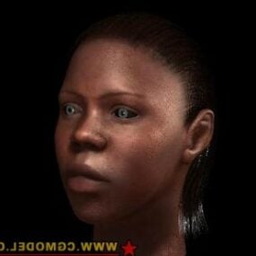 Femme africaine modèle 3D