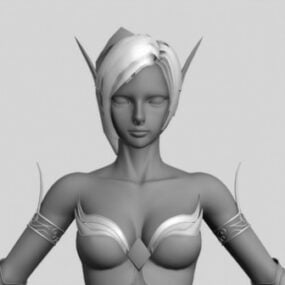 3D модель персонажа компьютерной игры Blood Elf