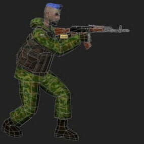 PC-Spiel Soldat 3D-Modell