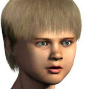 Haare Junge Kopf Kostenloses 3D-Modell