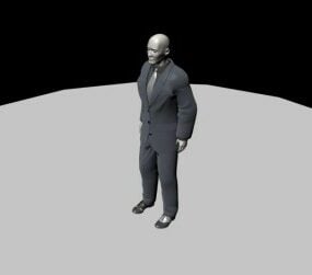 ボディーガードキャラクター無料3Dモデル