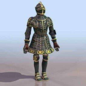 European Knight Shining Armor 3d μοντέλο