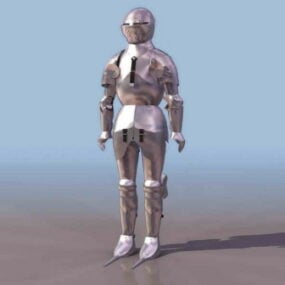 Armures de chevaliers du Moyen Âge modèle 3D