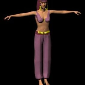 مدل سه بعدی رایگان دختر رقصنده شکم سکسی