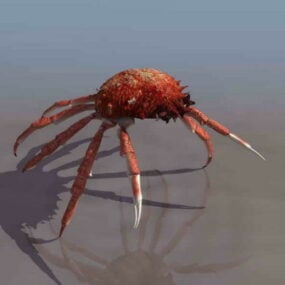 Dessin animé drôle de crabe modèle 3D