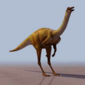 Modelo 3D de dinossauro realista