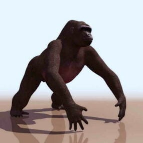 Modello 3d della gorilla