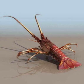 Modelo 3D de lagosta