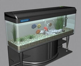 鱼缸水族馆3d模型